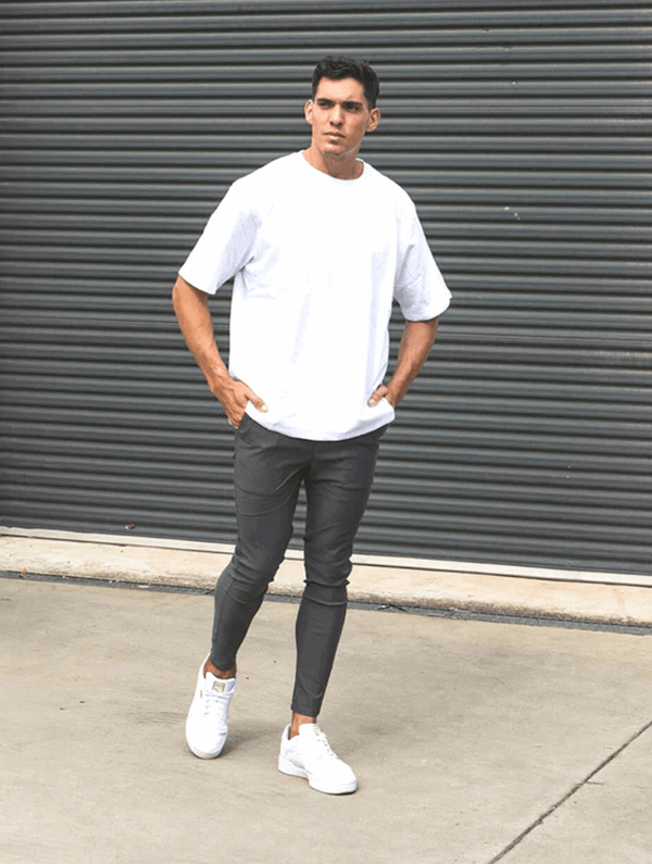 Noa Stretch Pants - Grey