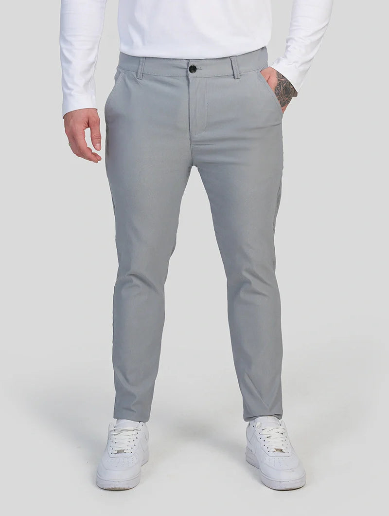 Noa Stretch Pants - Light Grey