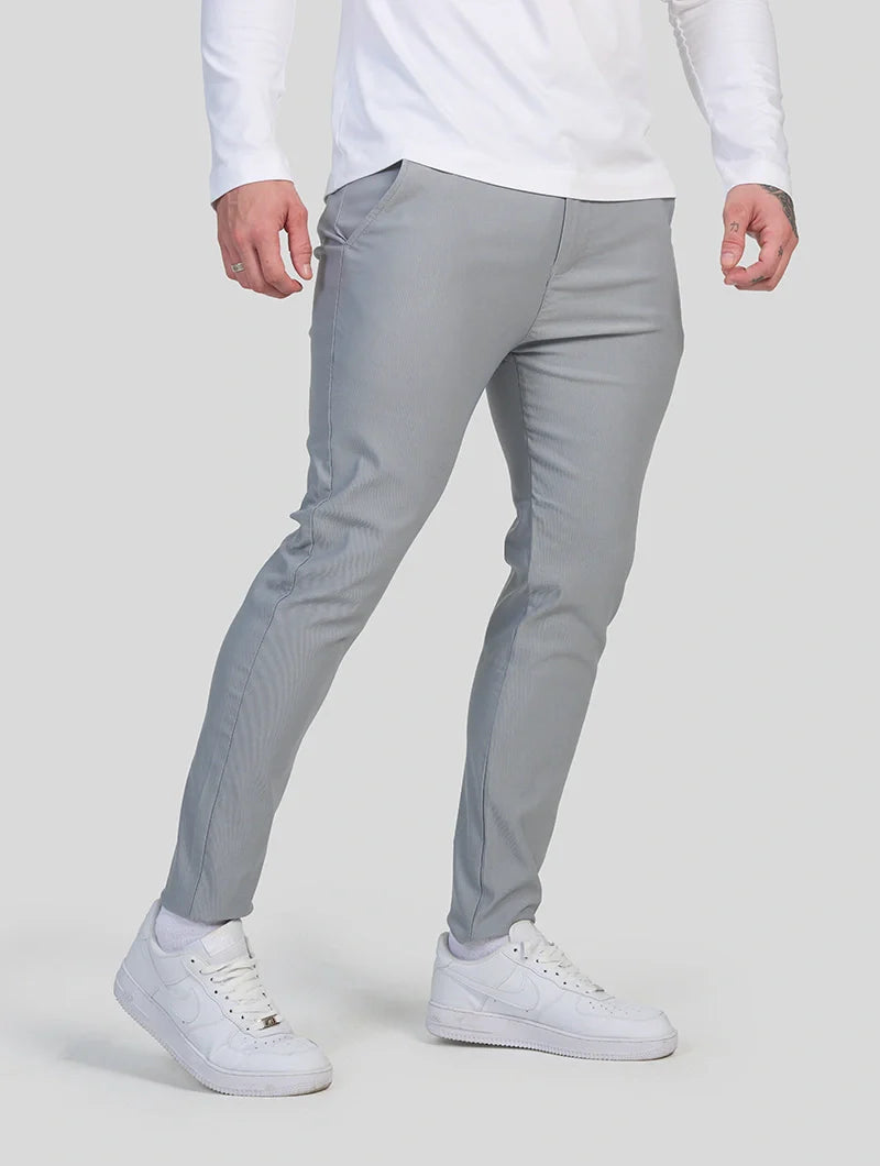 Noa Stretch Pants - Light Grey
