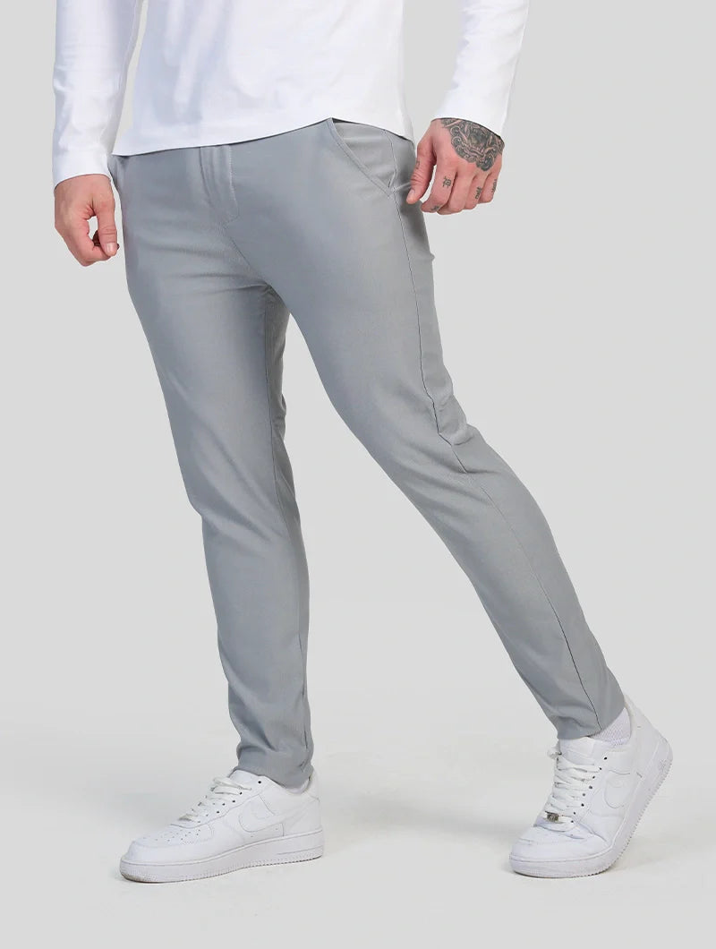 Noa Stretch Pants - Light Grey