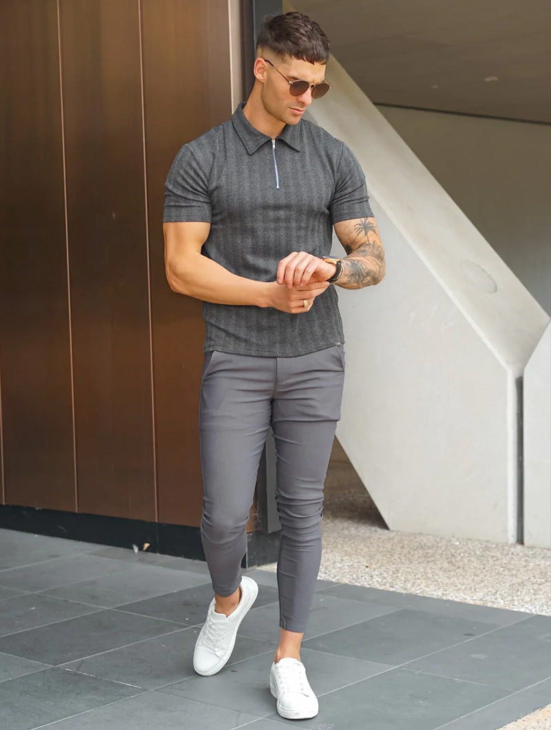 Noa Stretch Pants - Grey